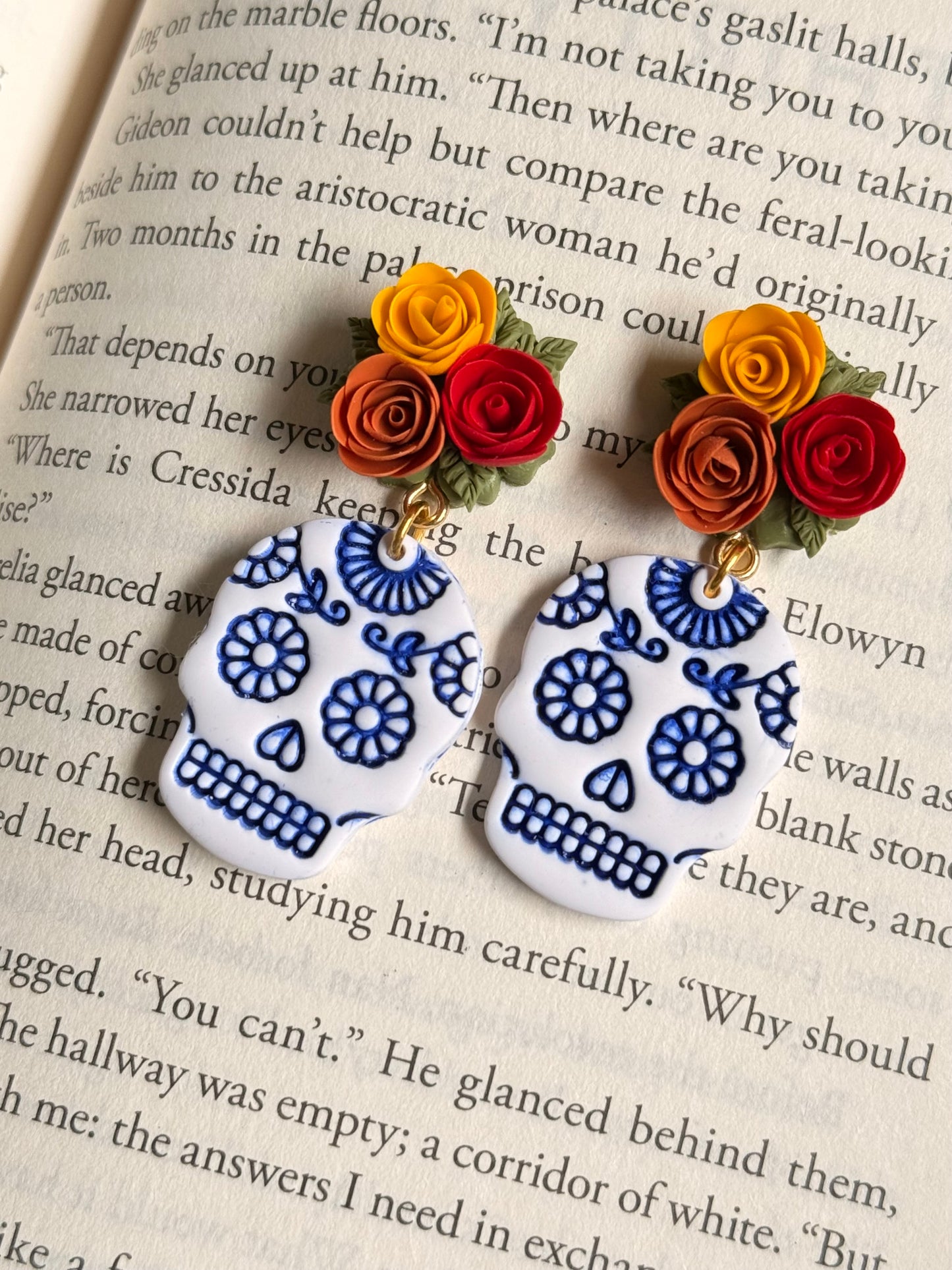 Crowned Skulls | Polymer Clay Earrings