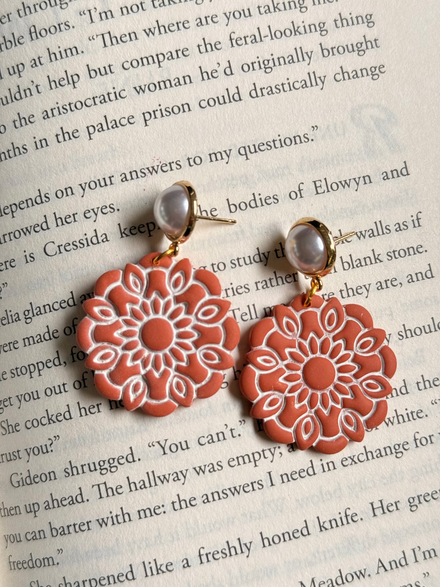 Terracotta Flowers | Clay Earrings