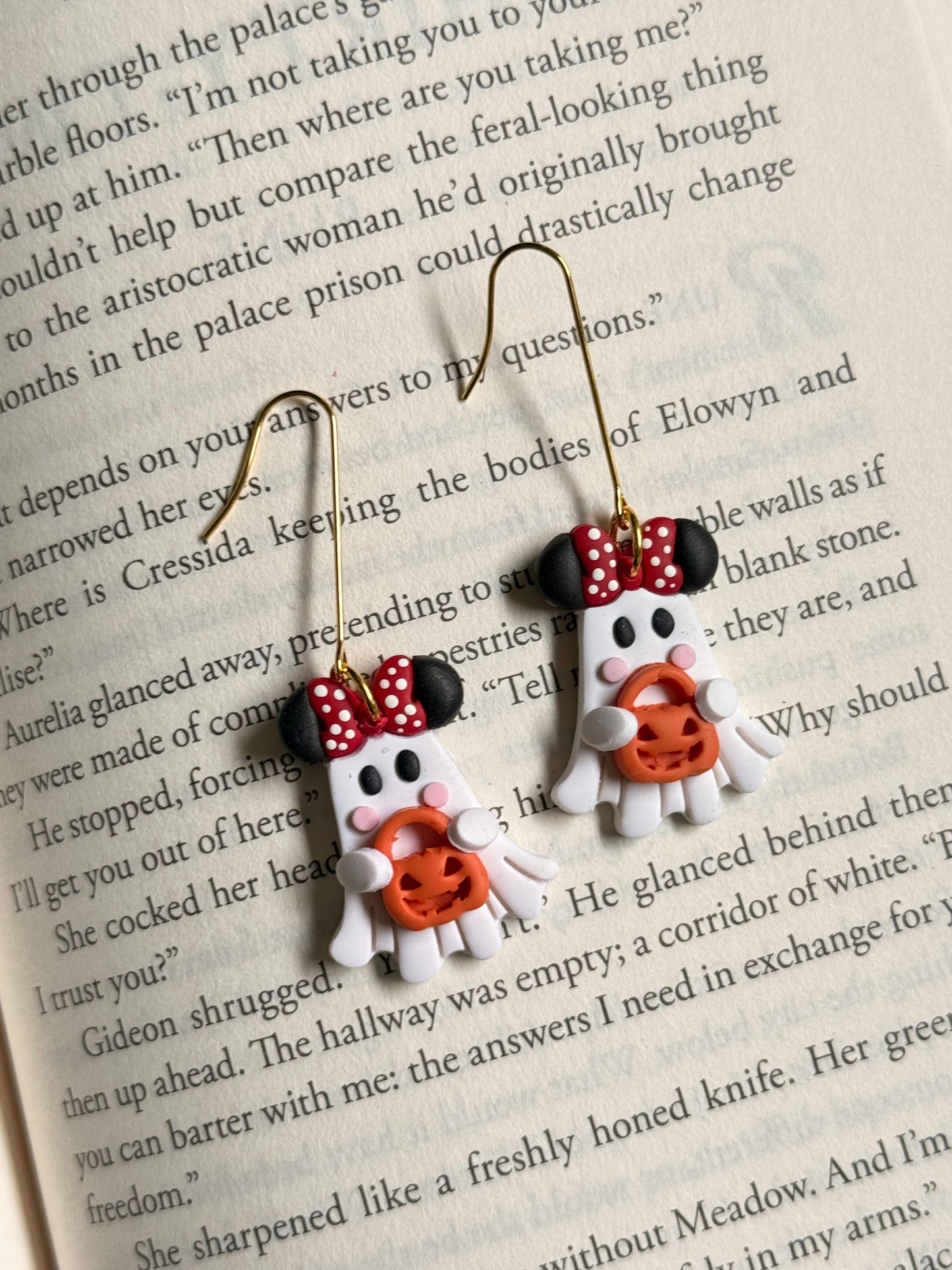 Minnie Ghosts | Polymer Clay Earrings