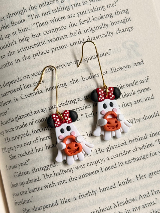 Minnie Ghosts | Polymer Clay Earrings
