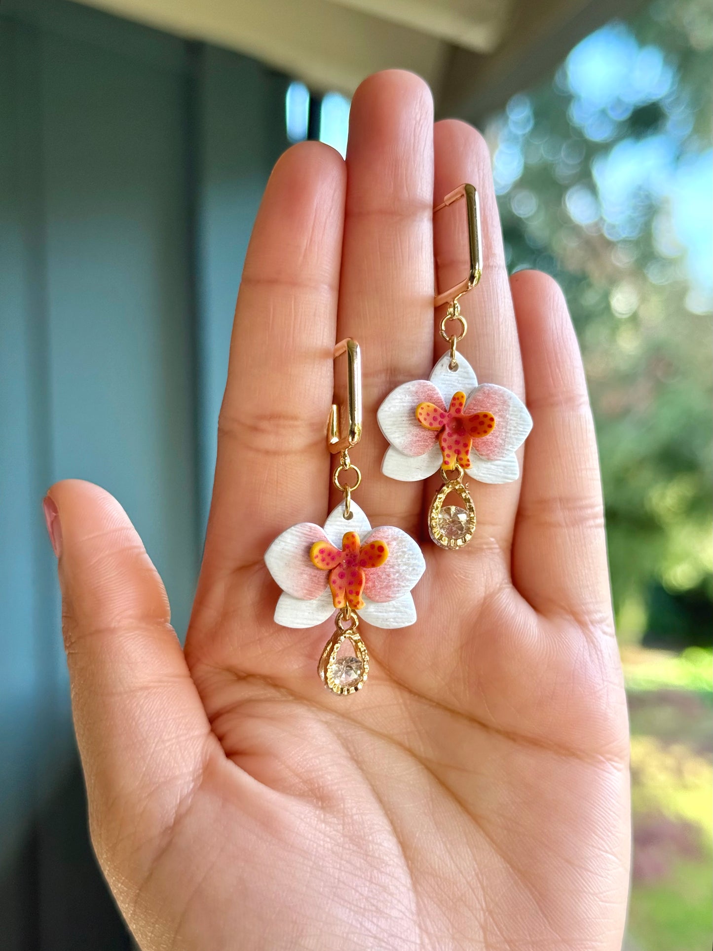 Orchids |Polymer Clay Earrings