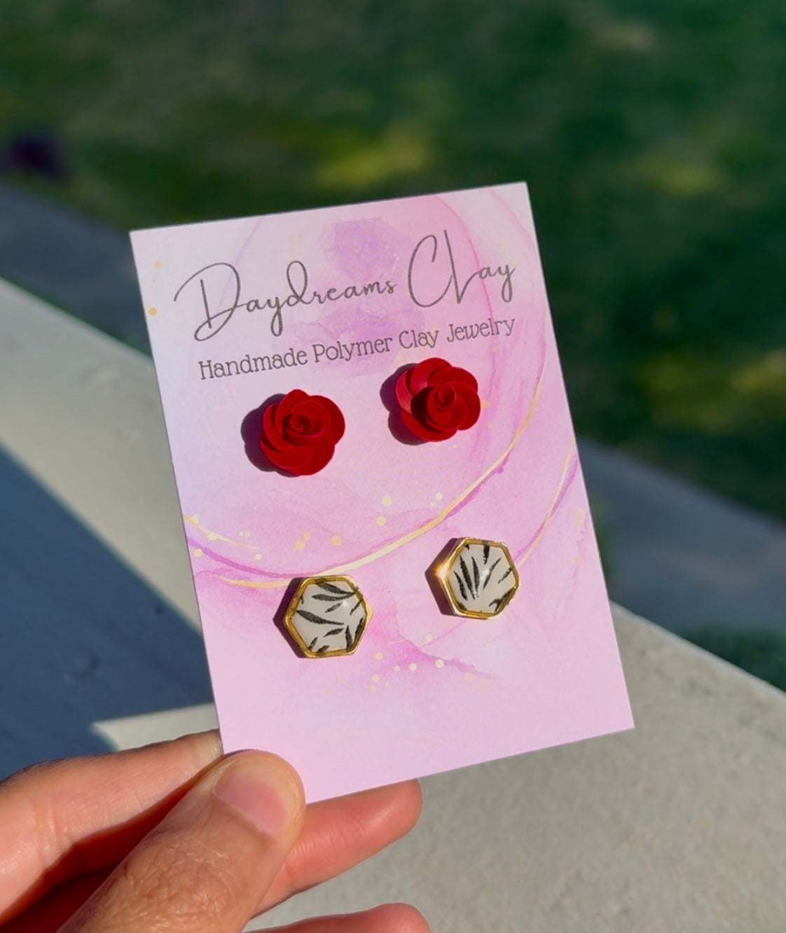 Stud Pack (2 Pairs) |Polymer Clay Earrings
