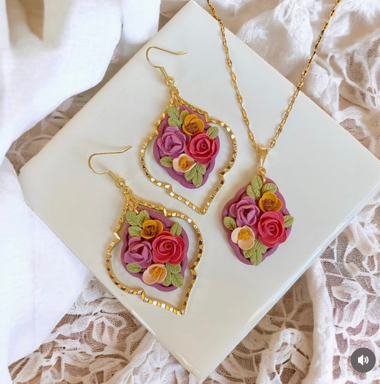 Spring Garden Set| Polymer Clay Earrings
